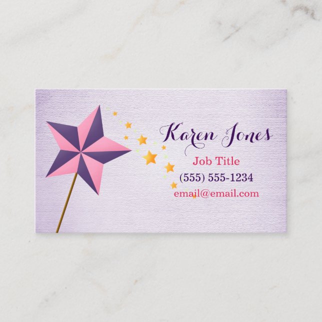 Cartão De Visita Fada mágica (Frente)