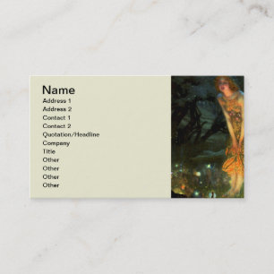 Cartão De Visita Fadas do Círculo Láteo Fairies no meio da véspera 