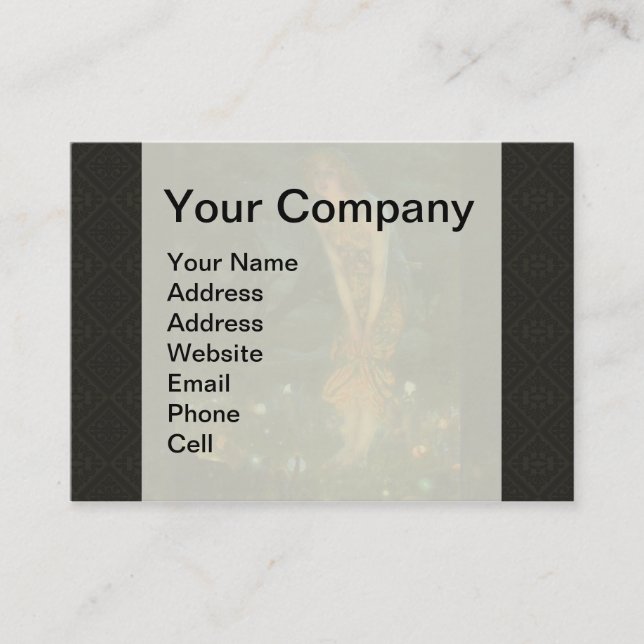 Cartão De Visita Fadas do Círculo Láteo Fairies no meio da véspera  (Frente)