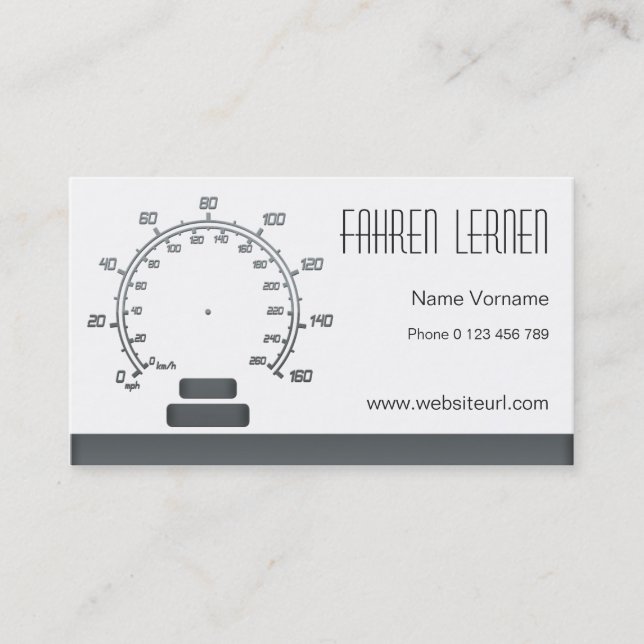 Cartão De Visita fahrschule (Frente)