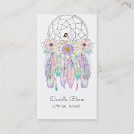 Cartão De Visita Fairy Dream Catcher Boho Arrows Feather