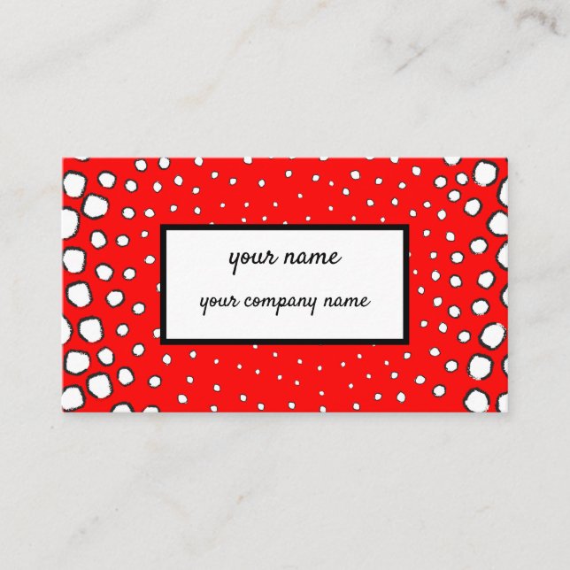 Cartão De Visita faisão vermelha personalizada inspirada (Frente)