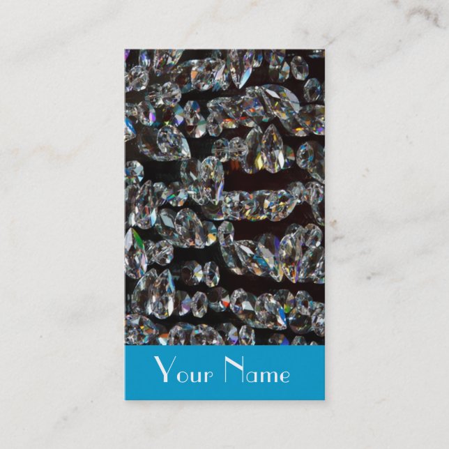 Cartão De Visita Faísca do diamante da jóia do joalheiro (Frente)