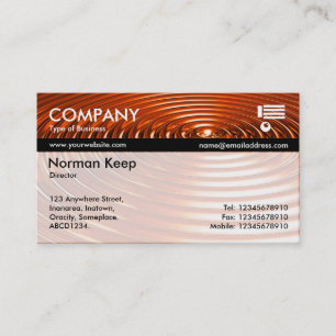Cartão De Visita Faixa de Tex Colorida - Anéis Concêntricos - Laran