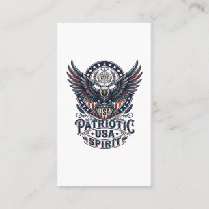 Cartão De Visita Falcão de Batalha Patriota Águia Patriota & Falcão