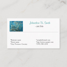 Cartão De Visita Famoso belo belo trecho de amêndoa