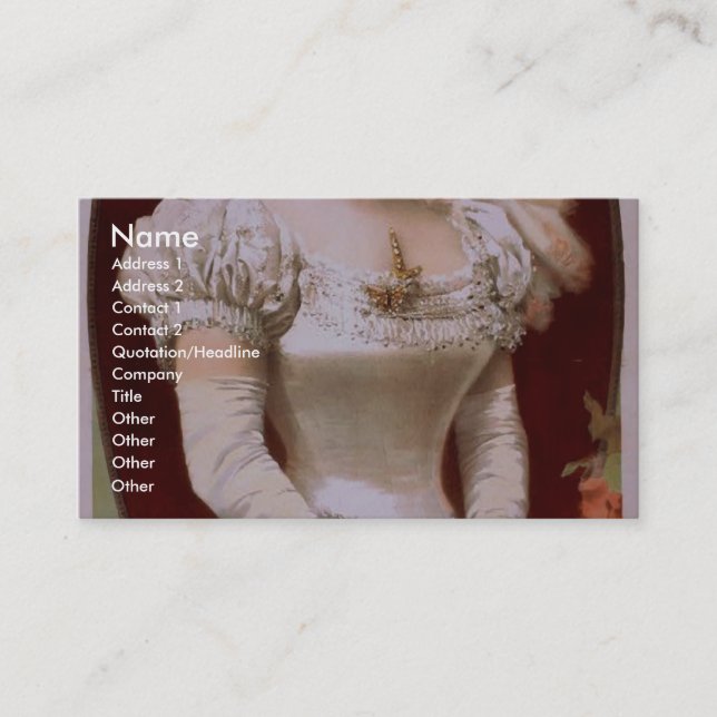 Cartão De Visita Fanny Rice, Teatro Retro 'The Comedy Queen' (Frente)