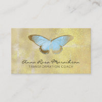 *~* Fantasia de Borboleta Dourada com Glitter Azul