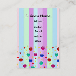 Cartão De Visita Fantasy Stripes