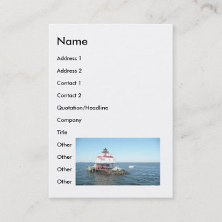 Cartão De Visita Farol 9-7-08 do ponto de Thomas