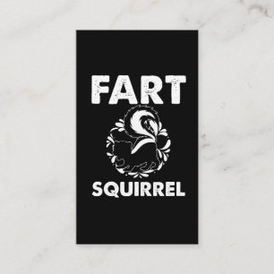Cartão De Visita Fart Squirrel Humor Funny Skunk Fan