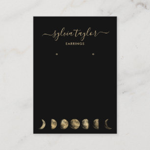 Cartão De Visita Fases da lua Exibição da moldura de escuta adicion