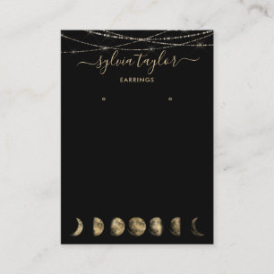 Cartão De Visita Fases da lua Exibição da moldura de escuta adicion