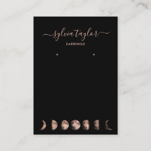 Cartão De Visita Fases da lua Exibição da moldura de escuta adicion