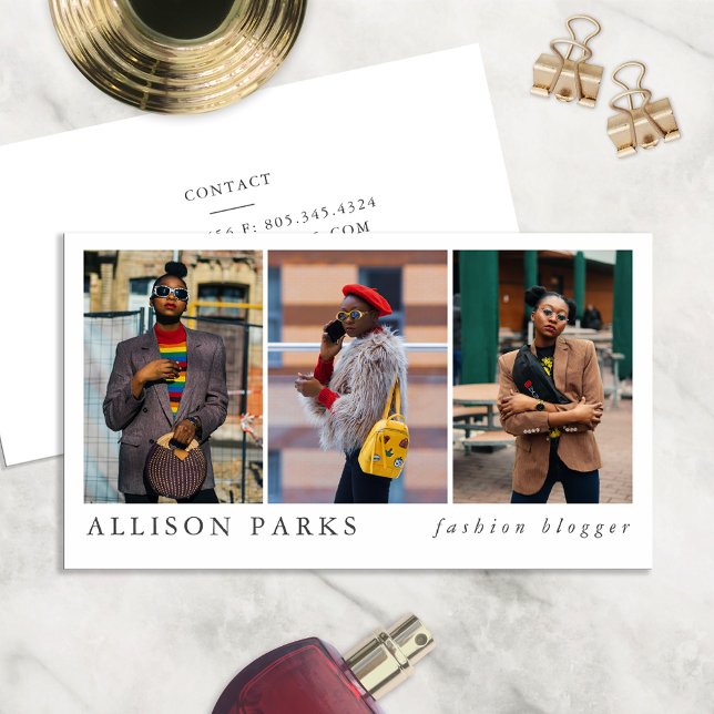 Cartão De Visita Fashion Blogger / Stylist / Other Business Card (Criador carregado)