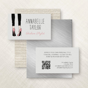 Cartão De Visita Fashion Stylist Personal Shopper