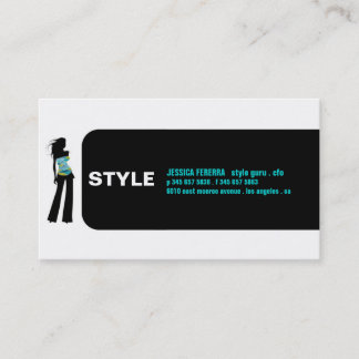 Cartão de visita fashionista