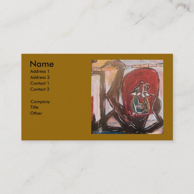 CARTÃO DE VISITA FATOR DE CRIANÇA DE DREAD (Frente)