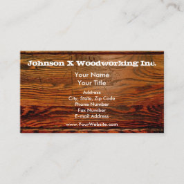 Cartão De Visita Faux Oilado Madeira Plank Personalizado