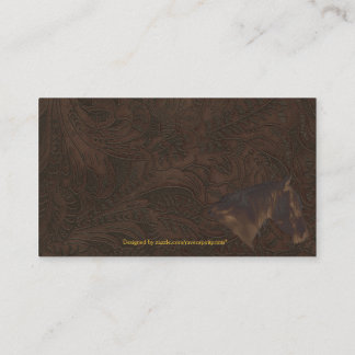 Cartão De Visita Faux Tool Leather Wrangler estilo XII