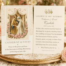 Favor de casamento tradicional católico Joseph Mar