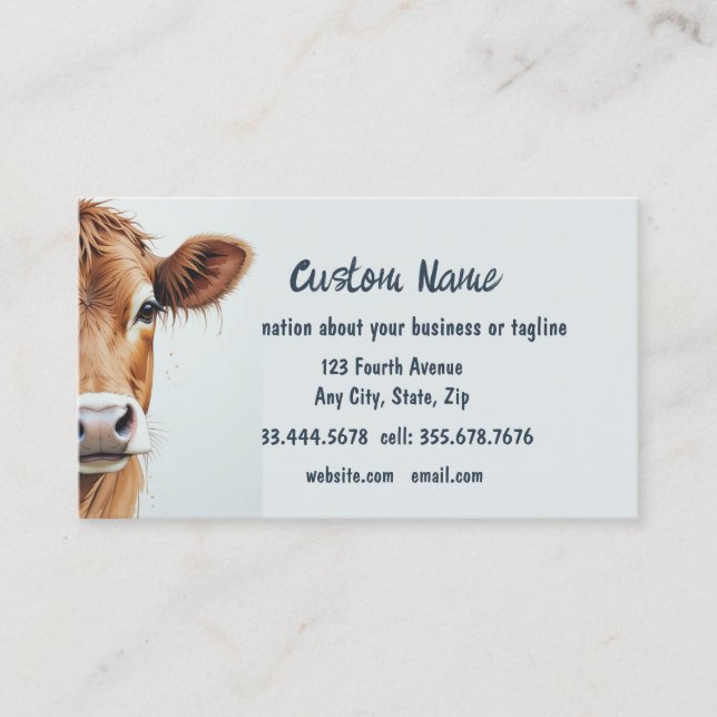 Cartão De Visita Fazenda castanho-da-água (Frente)