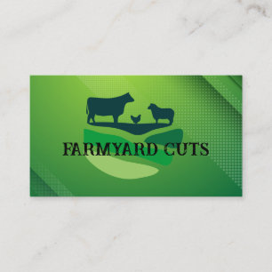 Cartão De Visita Fazenda de Gado Agricultura