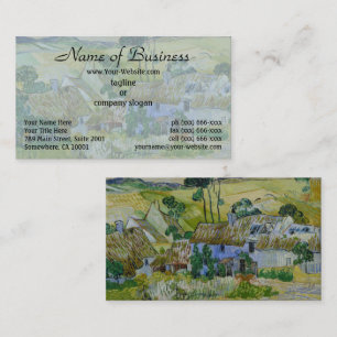Cartão De Visita Fazendas perto de Auvers por Vincent van Gogh