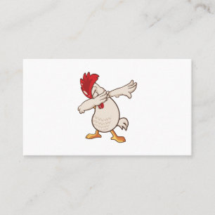 Cartão De Visita Fazendeiro Dabbing de Frango Dança Dab