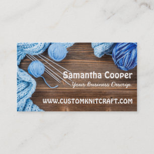 Cartão De Visita fazer malha/knitter Yarns a fotografia