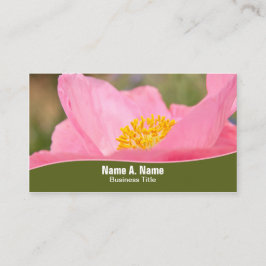 Cartão De Visita Fechamento da Poppy Rosa