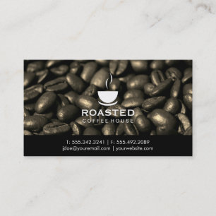 Cartão De Visita Feijões de café