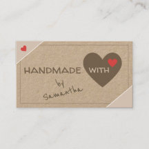 Feita À Mão Com Corações De Amor, Bonito Vintage R