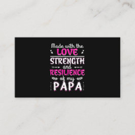 Cartão De Visita Feita Com A Força Do Amor, A Resistência Do Pai Di