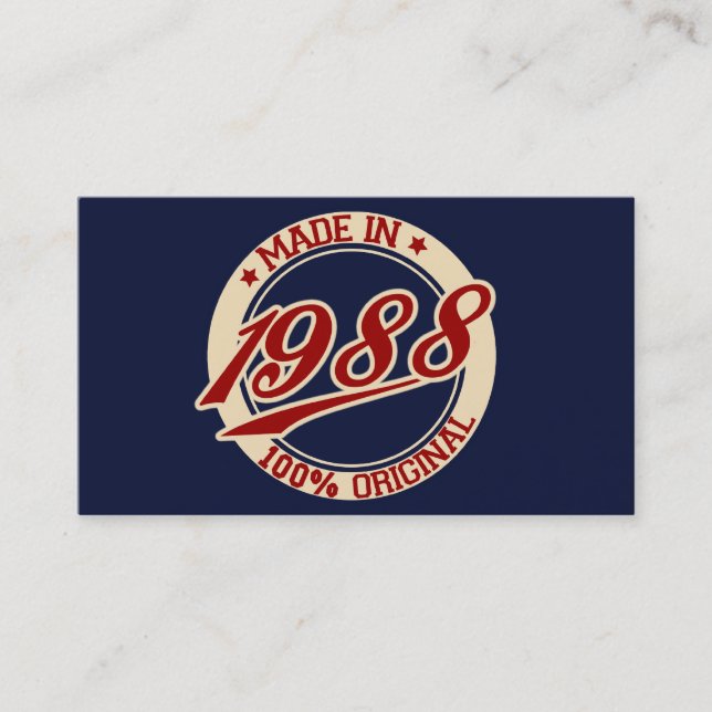 Cartão De Visita Feito Em 1988 (Frente)