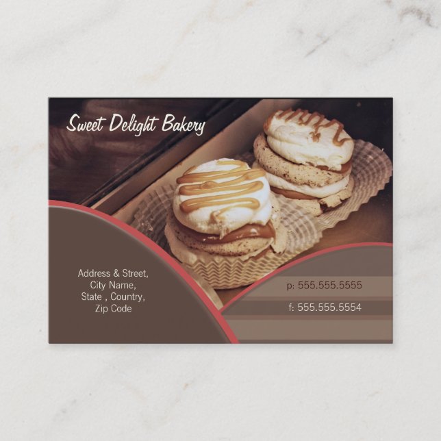 Cartão de visita feito sob encomenda da (Frente)