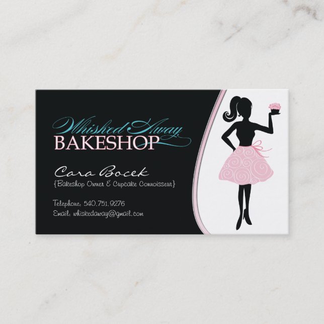 Cartão de visita feito sob encomenda da padaria (Frente)