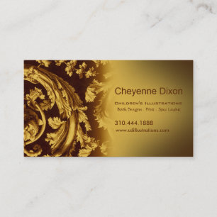 Cartão de visita feito sob encomenda do desenhista