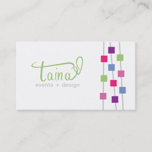 Cartão de visita feito sob encomenda do planejador