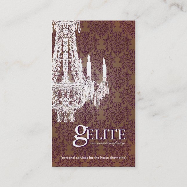 Cartão de visita feito sob encomenda dos eventos (Frente)