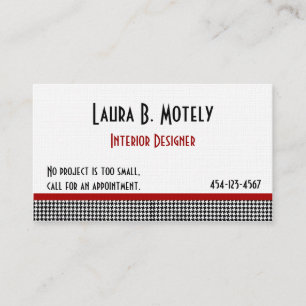 Cartão de visita feito sob encomenda elegante