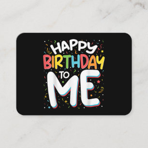Cartão De Visita Feliz Aniversário Para Mim Festa de aniversário En