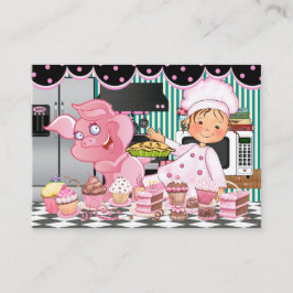 Cartão De Visita Feliz Chef / Caterer / Bakery - SRF