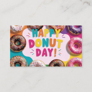 Cartão De Visita Feliz Dia da Rosquinha