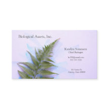 Fern em pinceladas azuis