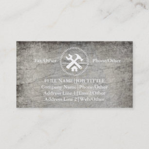 Cartão De Visita Ferramentas de Carpenter do Construtor Profissiona