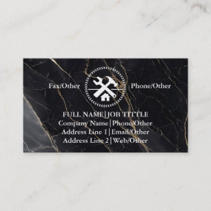 Cartão De Visita Ferramentas de Carpenter do Construtor Profissiona