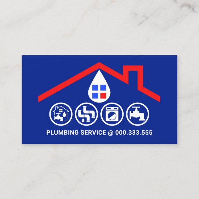 Cartão De Visita Ferramentas de Handyman de Quadro Vermelho Incríve (Frente)