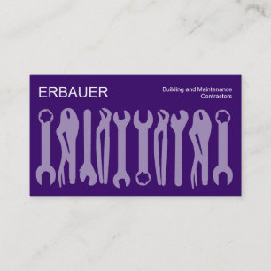 Cartão De Visita Ferramentas do Comércio - Sombras de Roxo