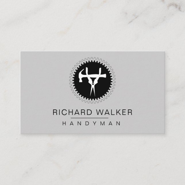 Cartão De Visita Ferramentas Indústria Mecânica de Automóveis de Ha (Frente)